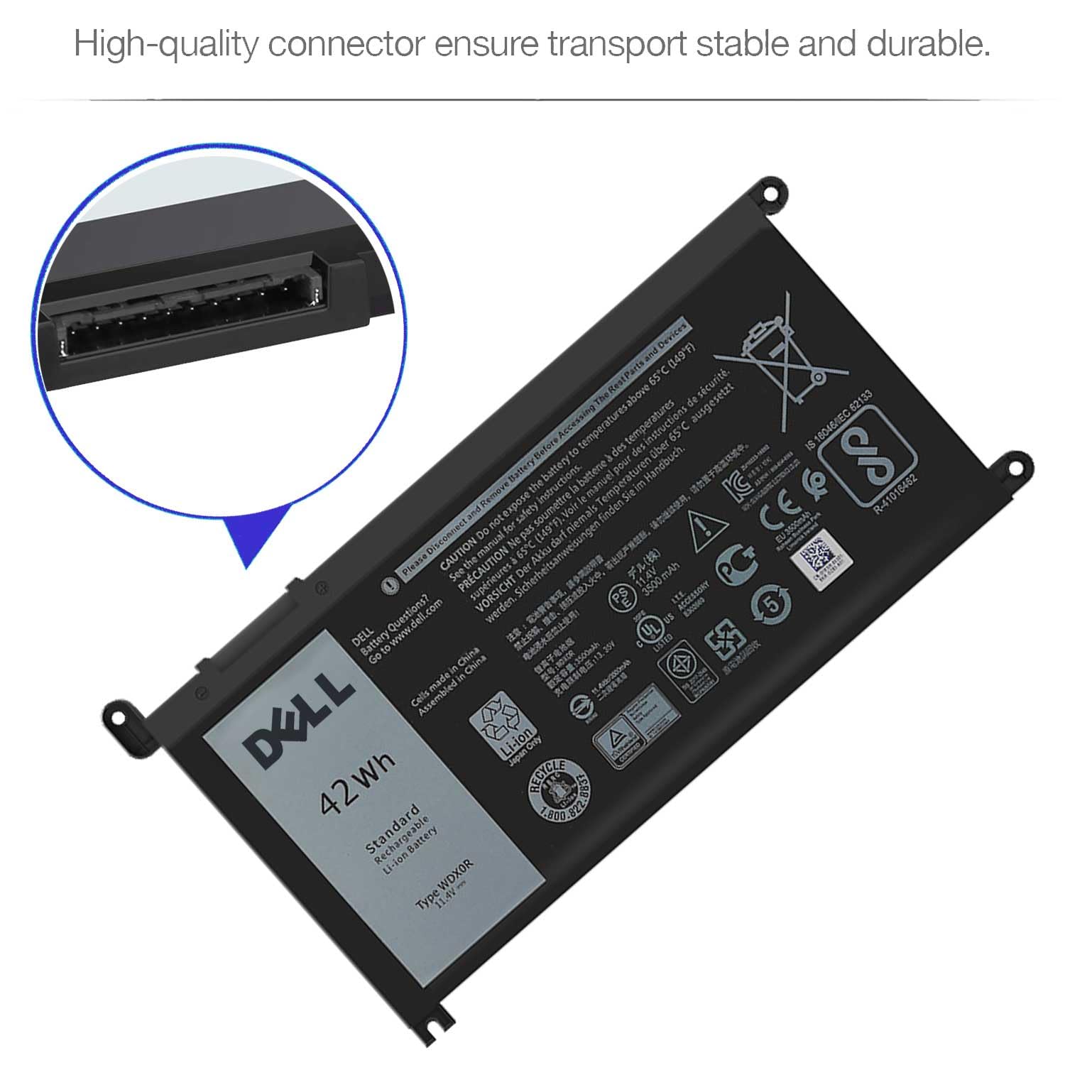 Dell Wdx0R Battery For Inspiron 15 7579 7573 7560 7569 7570 7580 5565 5567 5568 5570 5578 5579 5770 7586 13 7375 7368 7378 5368