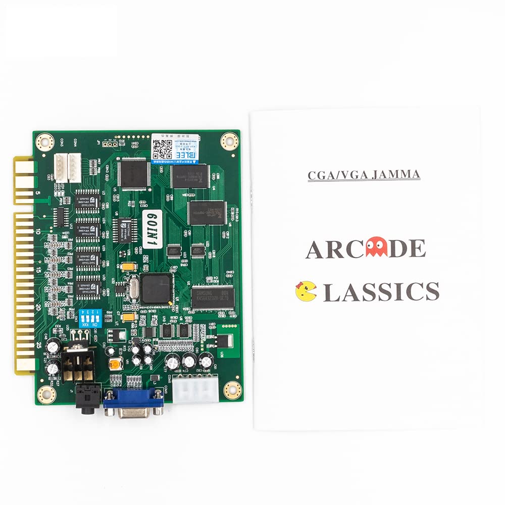 Blee Classical Arcade Video Game 60 In 1 Pcb Jamma Board For Cga Vga Output