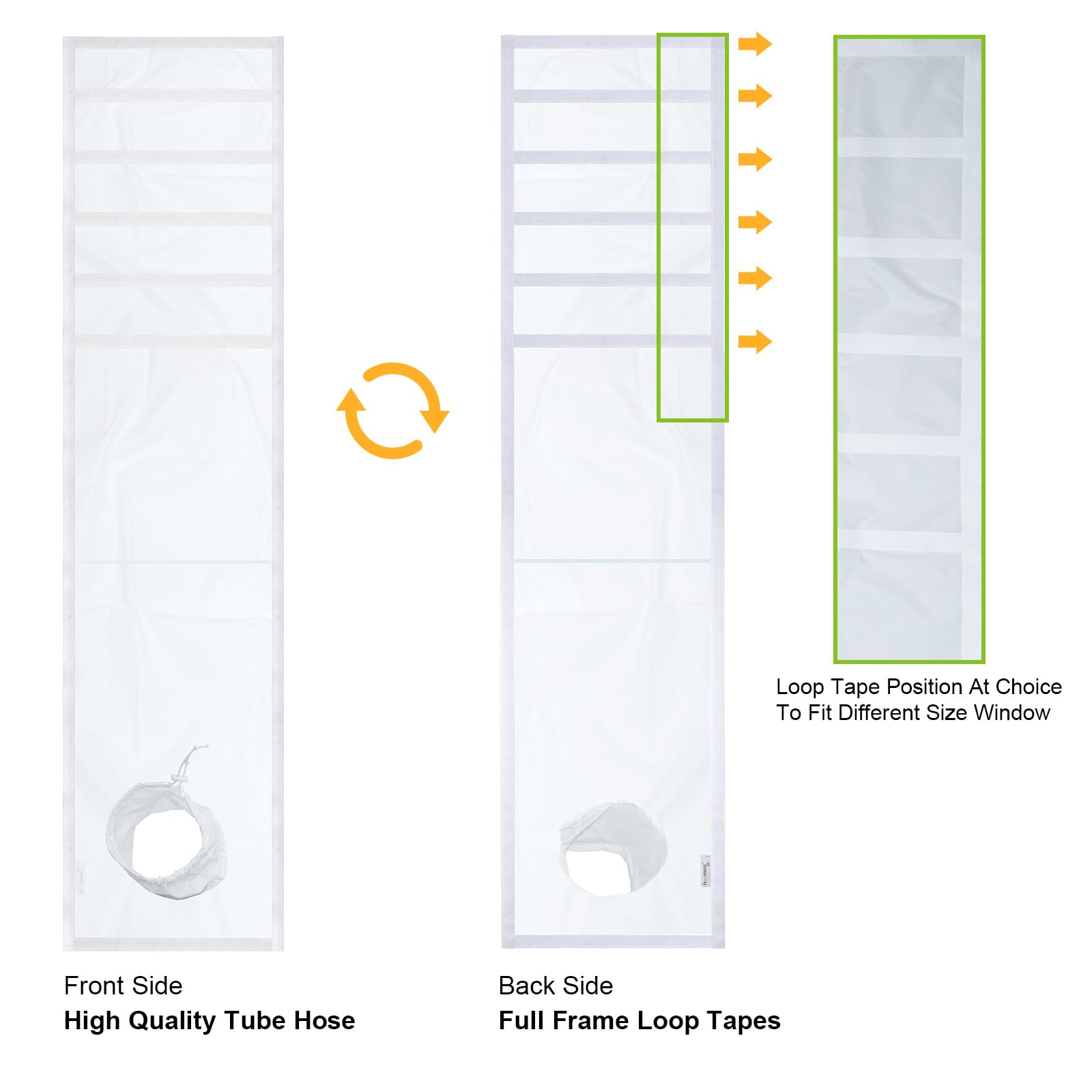 Hoomee Adjustable Sliding Window Seal With Tube For Portable Air Conditioner New 35 * 152Cm Us