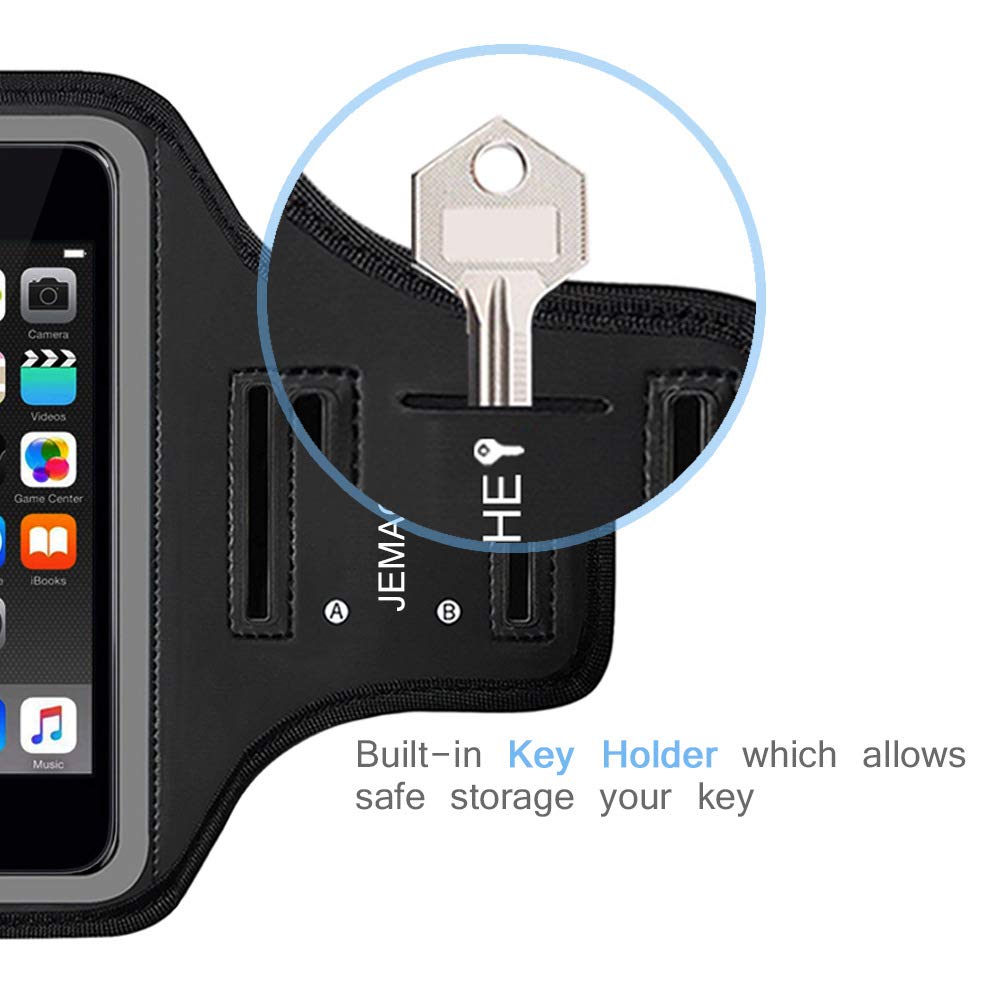 Ipod Touch 7Th 6Th 5Th Generation Armband. Jemache Gym Running Exercises Workouts Sport Arm Band Case For Ipod Touch 7/6/5/4 Gen