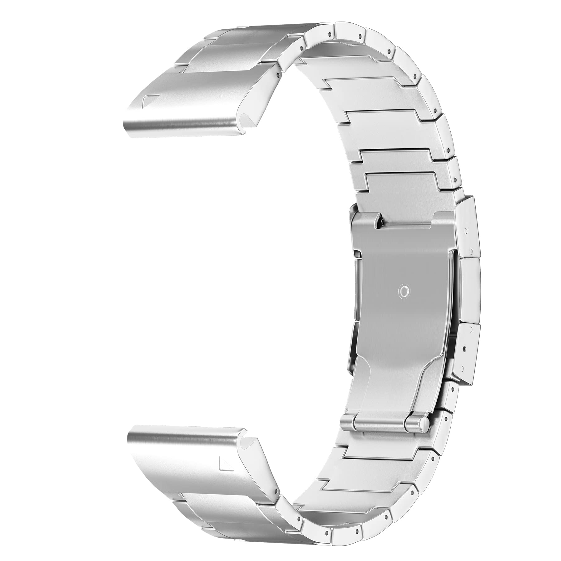 Ldfas Fenix 8/7/6 Pro/5 Plus Band, 22Mm Titanium Metal Quick Release Easy Fit Watch Strap With Double Button Clasp Compatible Fo