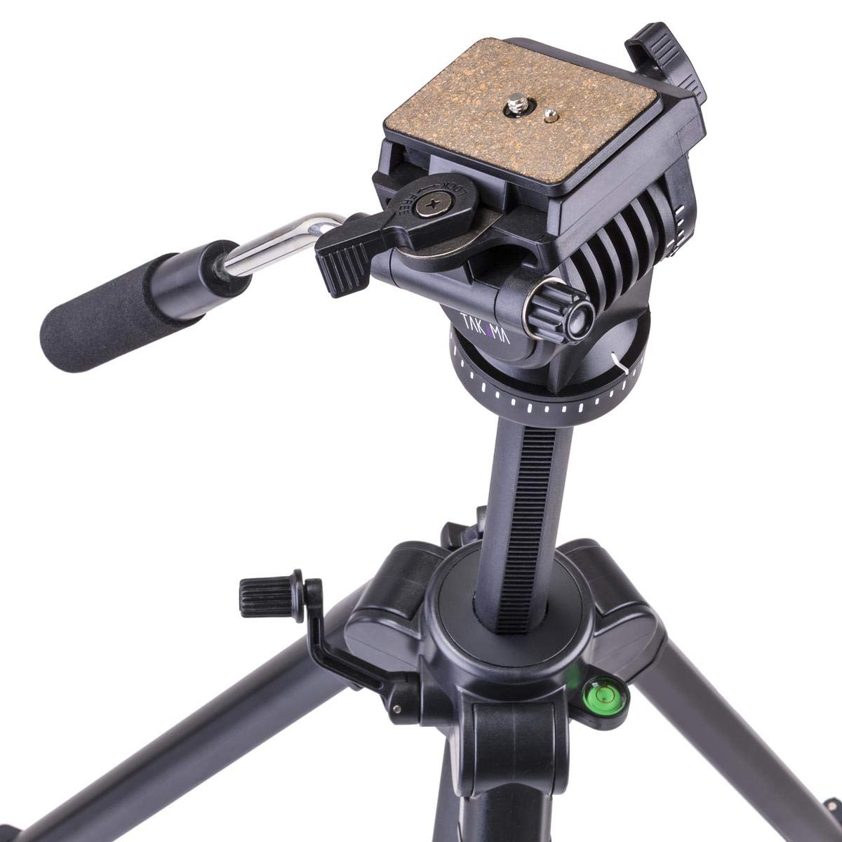 Takama 66'' 3 Section Flip Video Camera Tripod Withfluid Drag Head