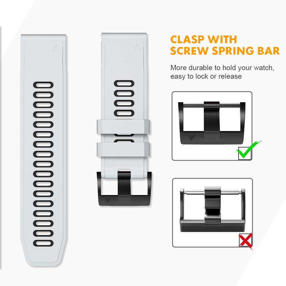 Notocity Compatible With Fenix 6 Pro Watch Band For Fenix 8 47Mm/Fenix 6/Fenix 5/Fenix 5 Plus/Fenix 7/Forerunner 935/Forerunner