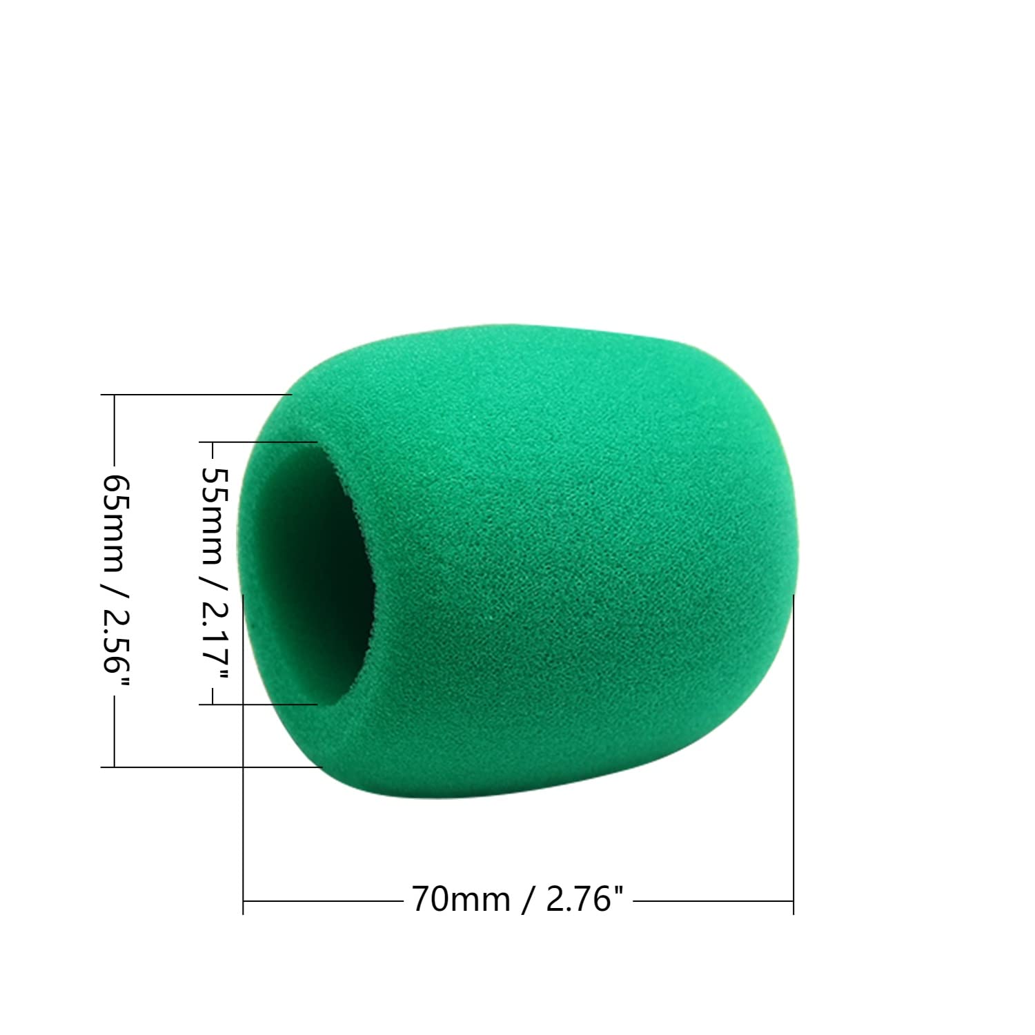 Fielect 2Pcs Microphone Cover Foam Mic Cover Handheld Microphone Windscreen Shield Micro Foam Filter Green For Ktv Broadcasting
