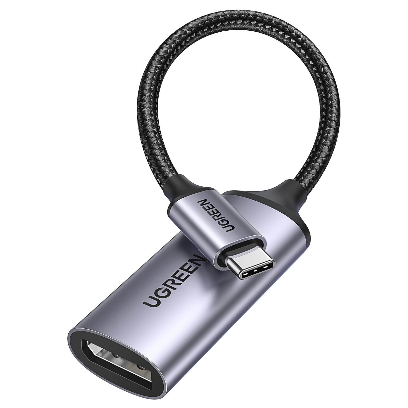 Ugreen 8K@60Hz Usb C To Displayport 1.4 Adapter Cable 4K@240Hz Hdr Thunderbolt 4/3 To Display Port Converter Usb C To Dp 1.4 Bra