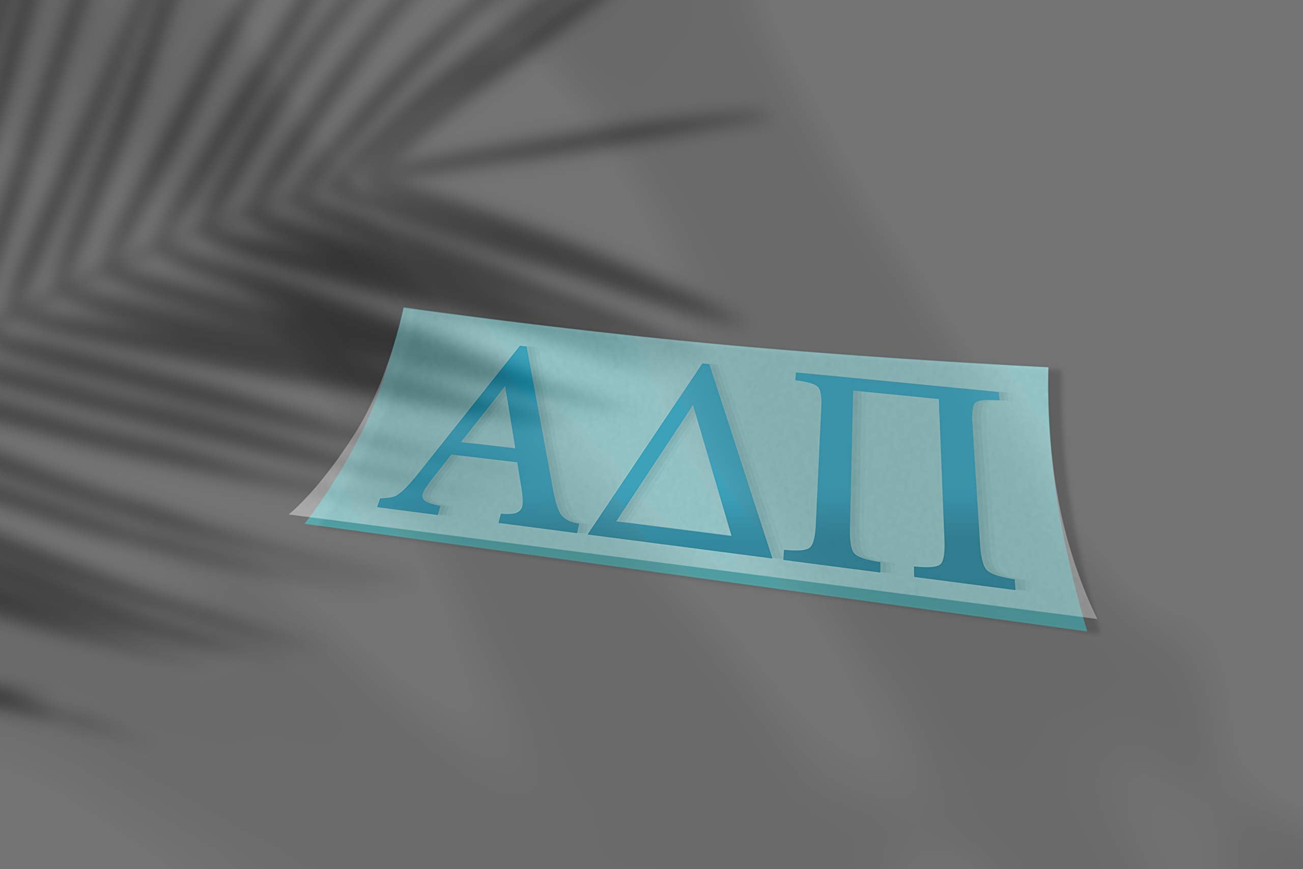 Pro Graphx Alpha Delta Pi Greek Sorority Sticker Decal, 2.5 Inches Tall, Sky Blue
