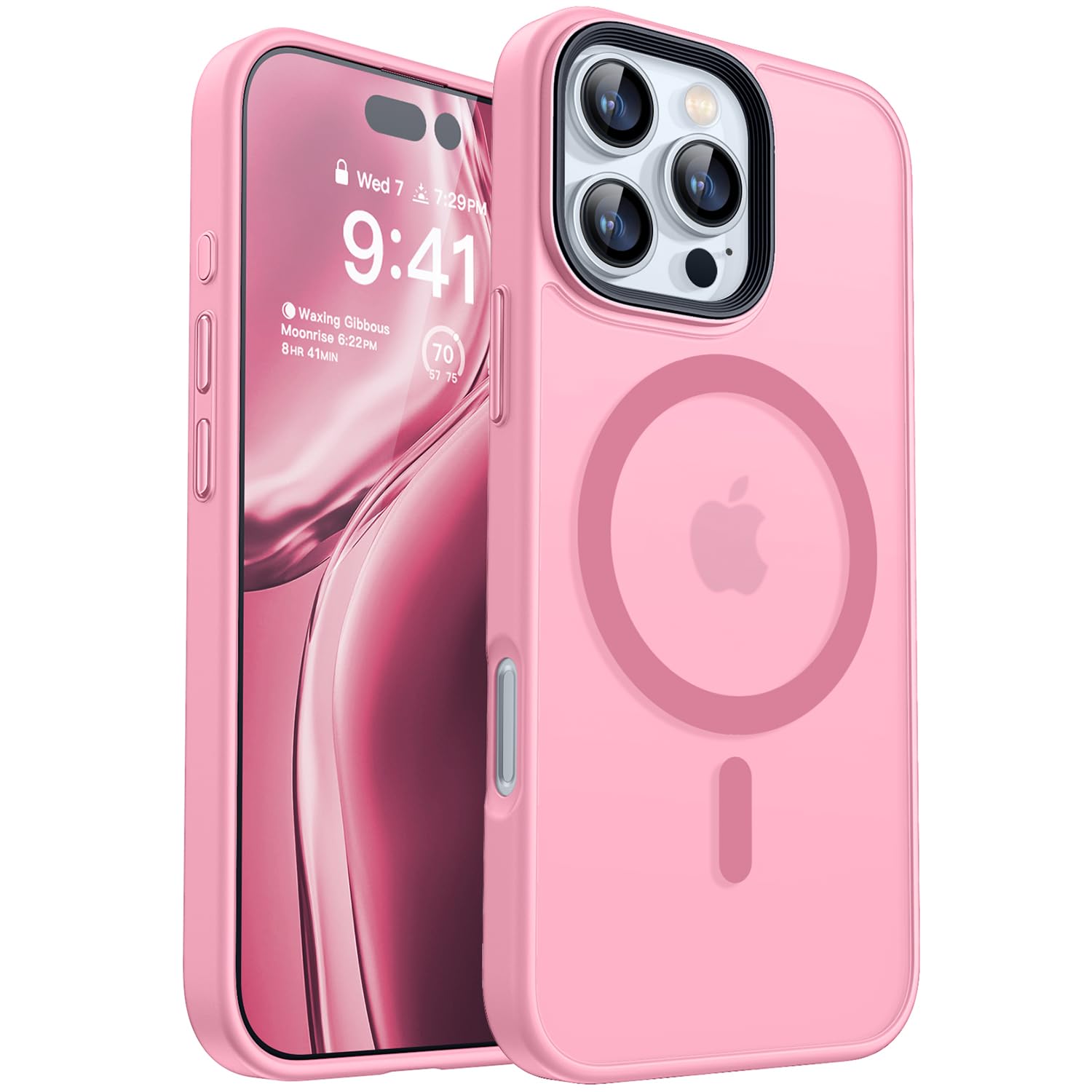 Canshn Magnetic Compatible With Iphone 16 Pro Max Case [Compatible With Magsafe] [Translucent Matte] Slim Thin Shockproof Protec