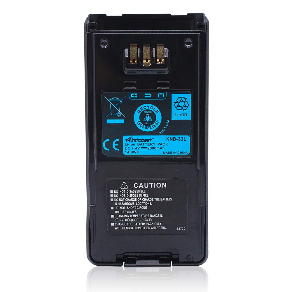 Aimtobest Knb 33L 2000Mah Li Ion Battery Compatible For Tk 2180 Tk 3180 Tk2180 Tk3180 Tk 5210 Tk 5310 Tk 5410 Tk5210 Tk5310 Tk5410 Nx 410 Nx 411 Radio