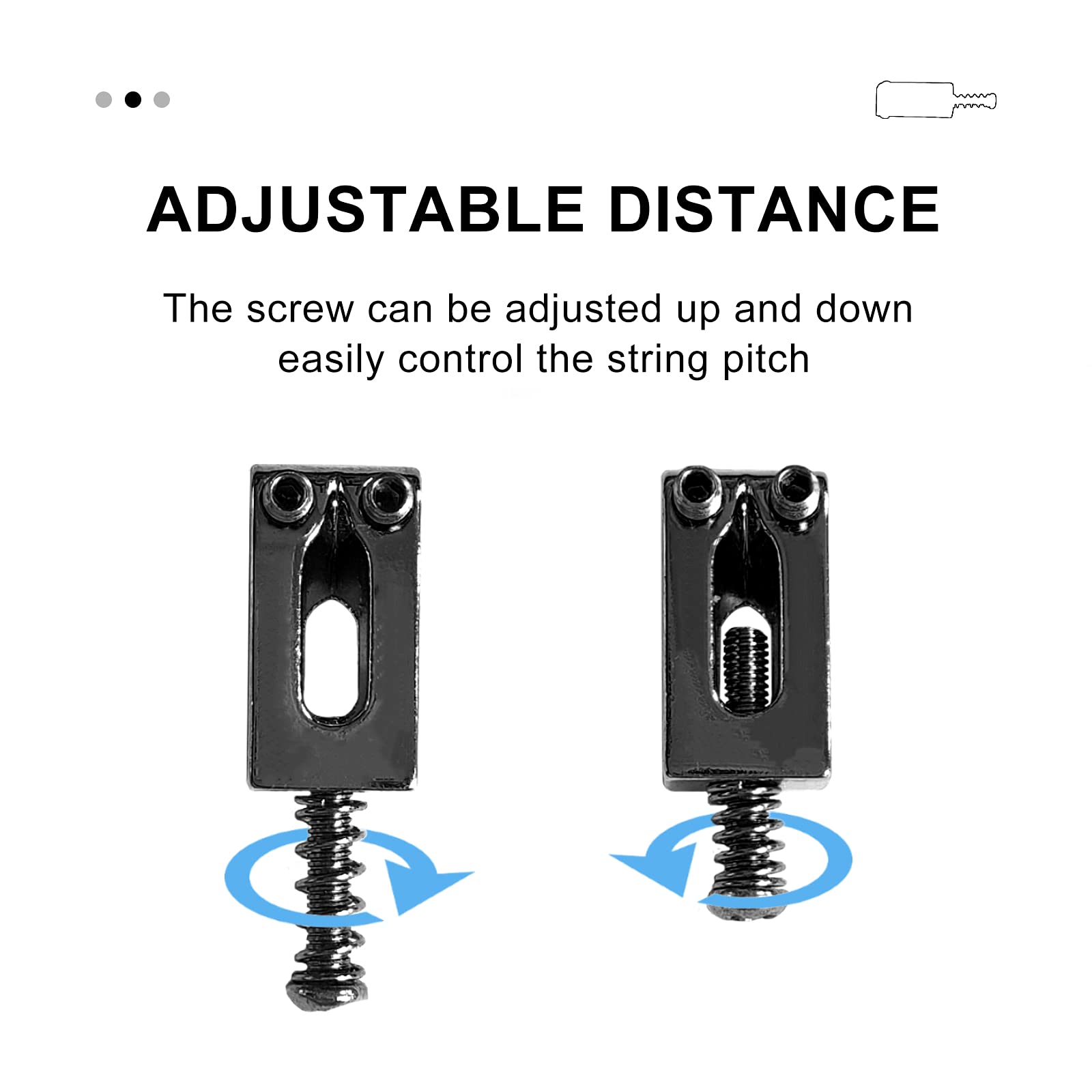 Saphue Guitar Bridge Saddle With Spring Screws Wrench Tremolo For Fender Strat Stratocaster Tele Telecaster Electric Guitar Repl