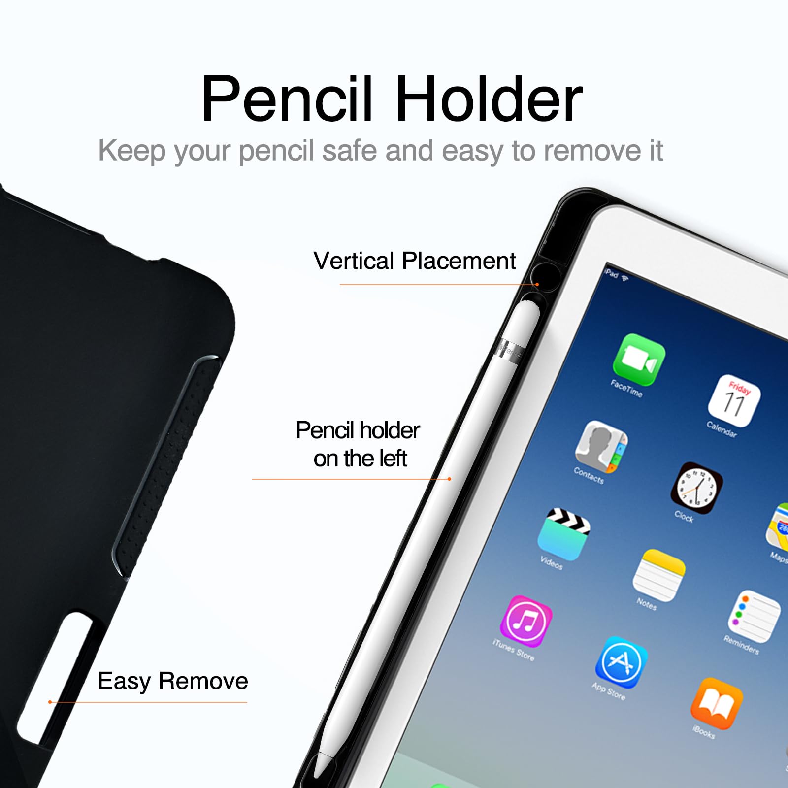 Anpredo Case For Ipad 9/8/7 Generation 10.2 Inch With Pencil Holder, Multi Angle Viewing, Folio Cases For Apple Ipad 8Th/7Th/9Th