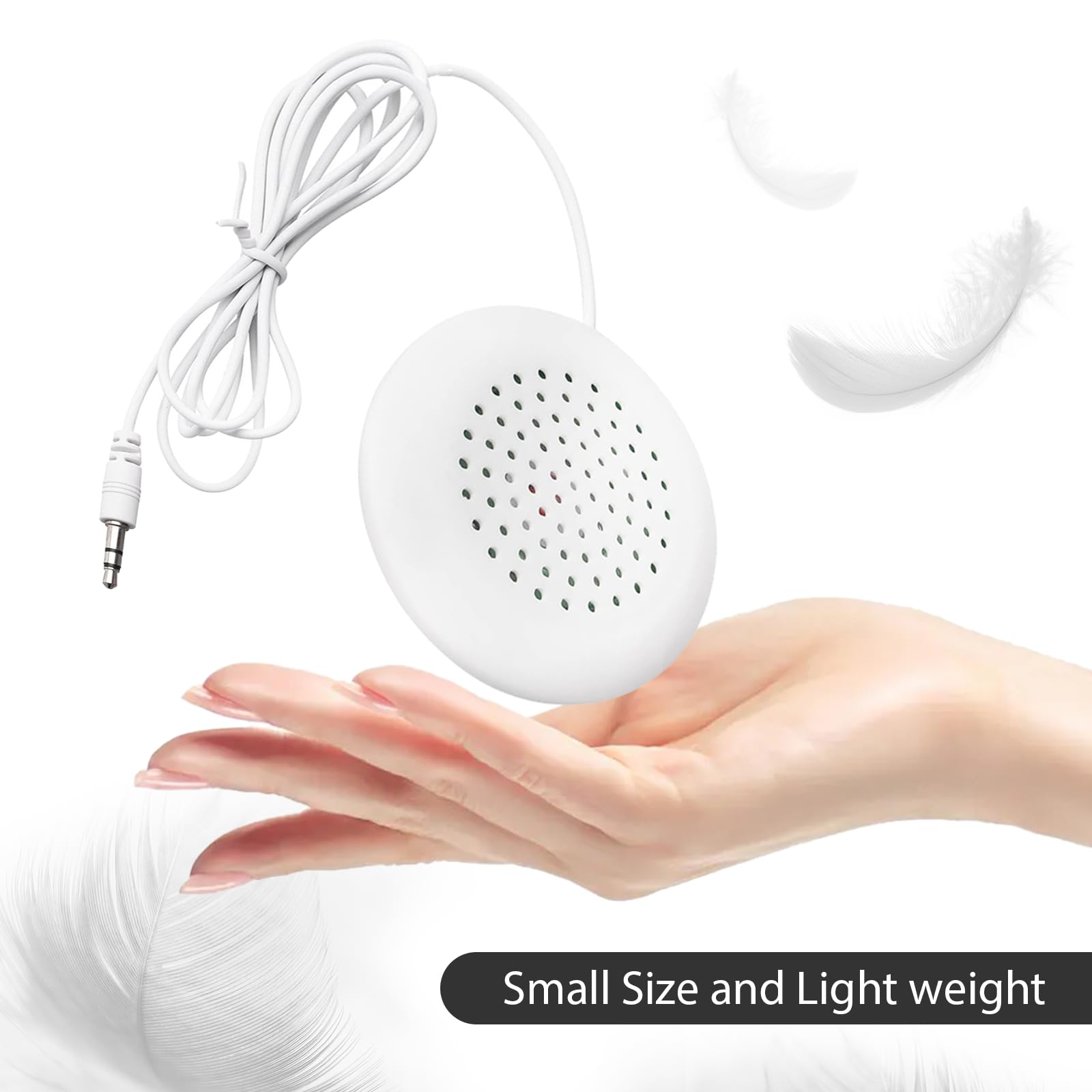 Haosie 5Pcs Pillow Speaker, Under Pillow Speaker For Sleep, 3.5Mm Mini Stereo Speaker For Mp3 Phone Portable Cd
