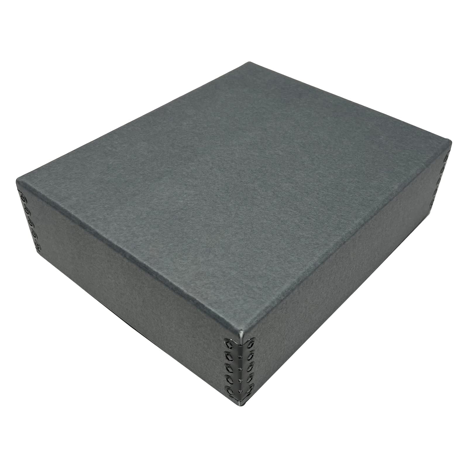 Lineco Museum Archival Storage Box, 8.75X10.75X3 In. Drop Front Design. Acid Free With Metal Edge. Organize Photos, Pictures, Prints, Documents, Crafts, Diy. Gray, 1 Pack