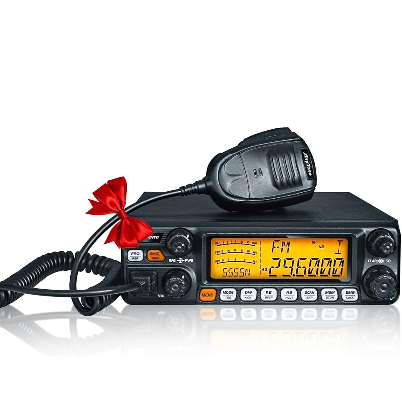 At 5555N Ii 10 Meter Radio For Truck, 10 Meter Ham Radio Noise Reduction High Power 60W Am Pep/50W Fm/Ssb 60W(Pep) Mobile Transc