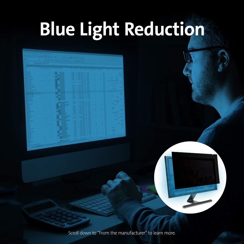 Kensington Fp220W Privacy Screen For 22 Inch 16:10 Aspect Ratio Widescreen Monitors (K55786Ww)