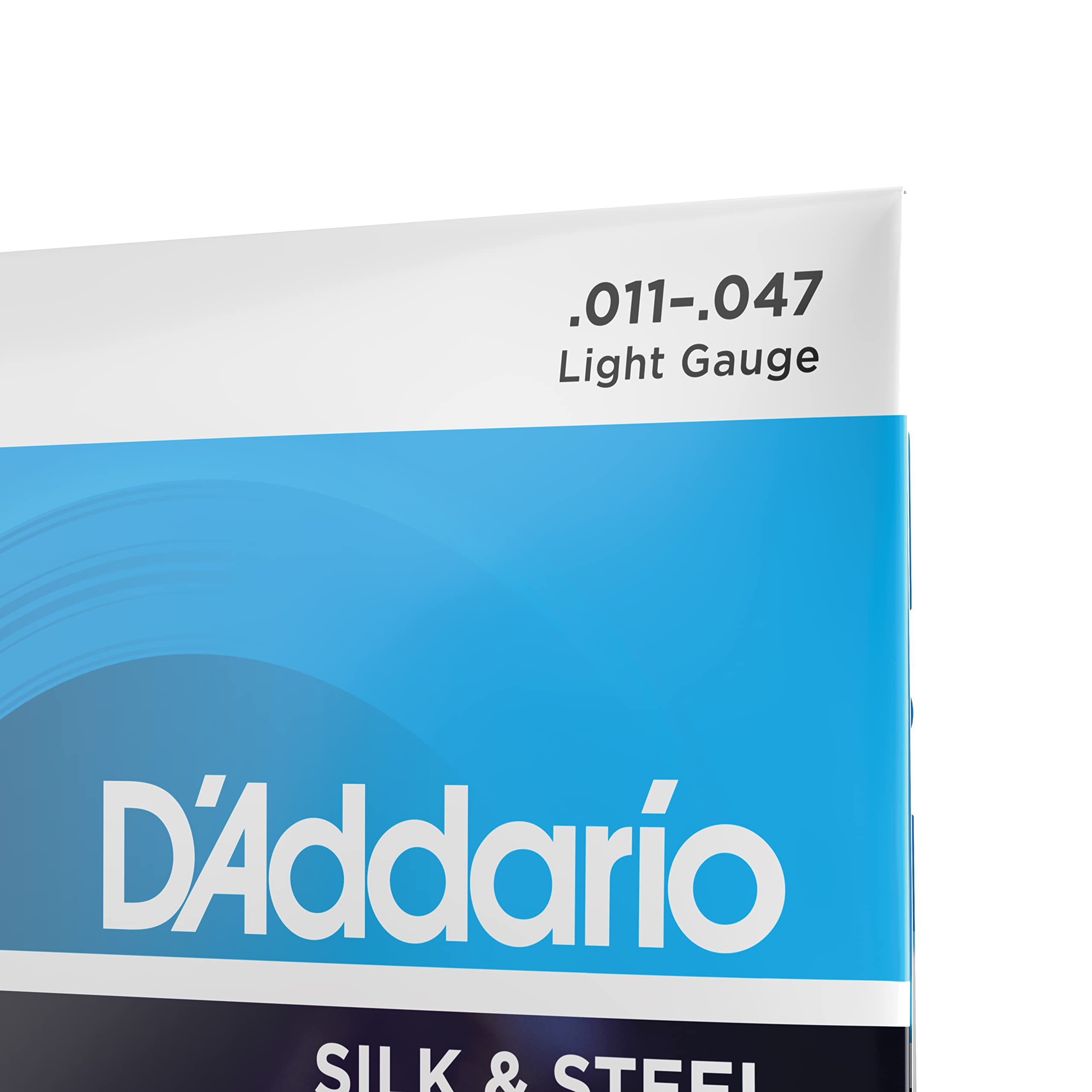 D'Addario Acoustic Guitar Strings, Silk & Steel, Ej35, Light Gauge 11 47, 12 String Set, Pack Of 1