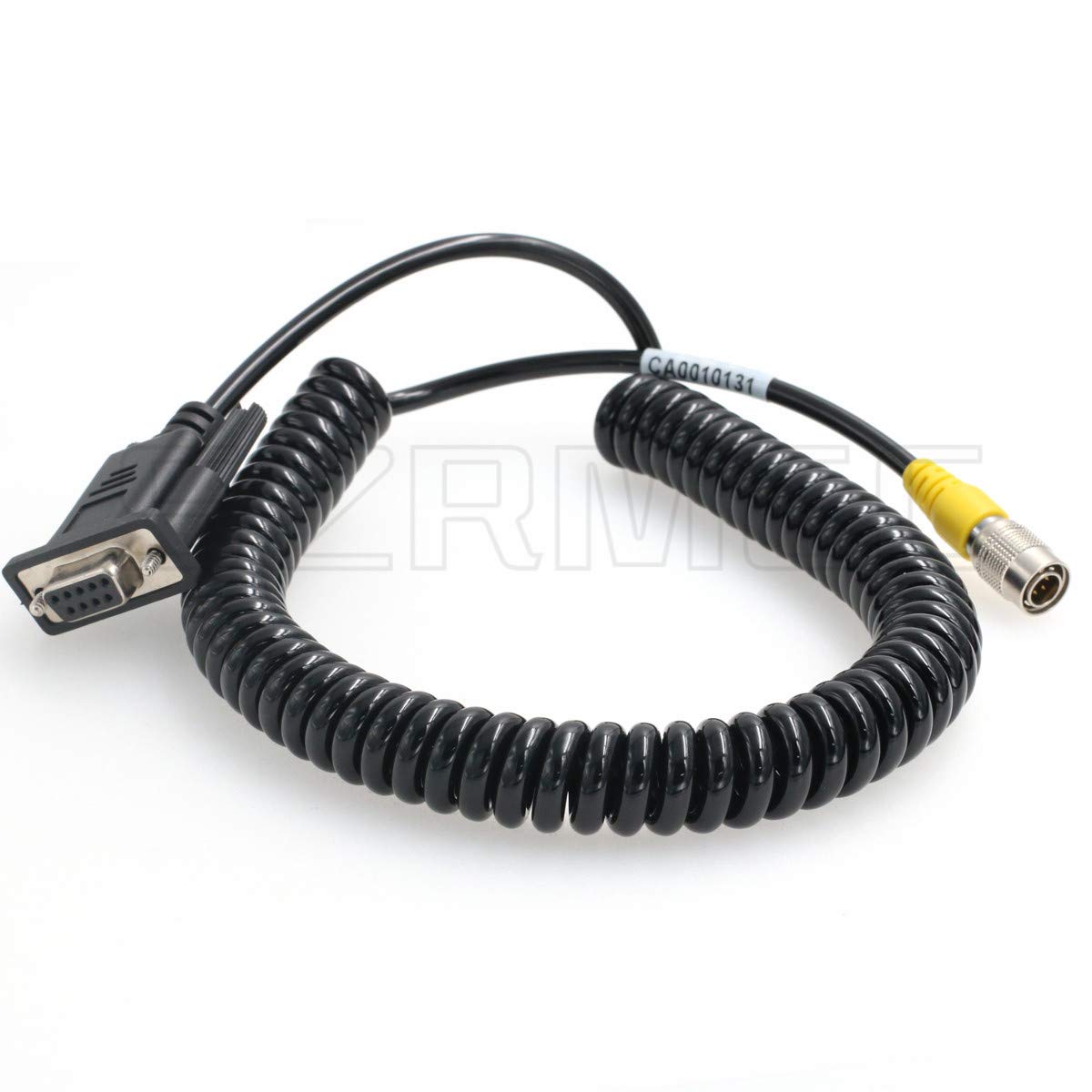 Szrmcc Total Station Data Collector Coiled Cable 6 Pin Hirose Male To Db9 Rs232 For Top Con Sokkia South Total Station (Coiled Cable)