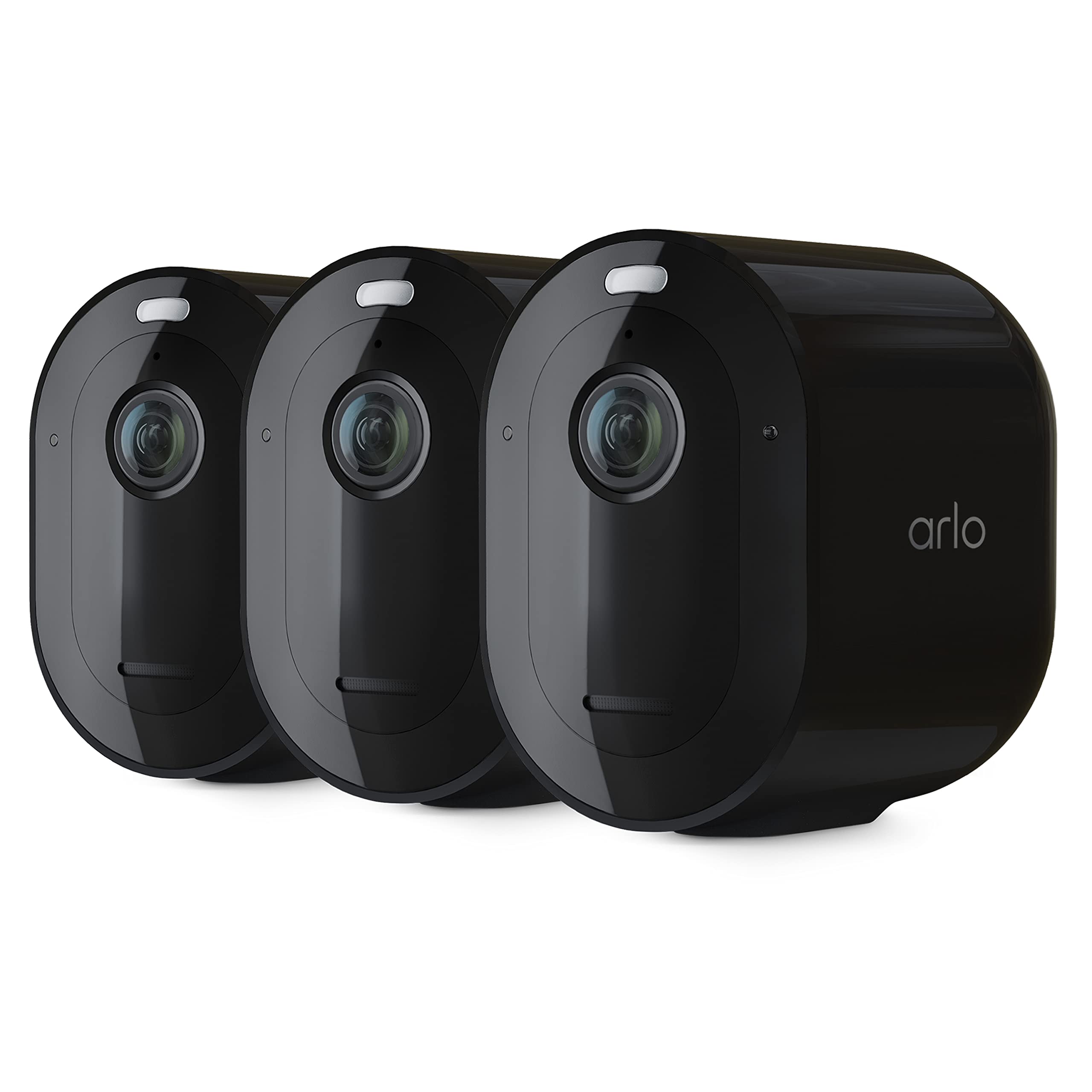 Arlo Pro 4 Spotlight Camera -(Pack of 3) - Wireless Security, 2K Video & HDR, Color Night Vision, 2 Way Audio, Wire-Free, Direct