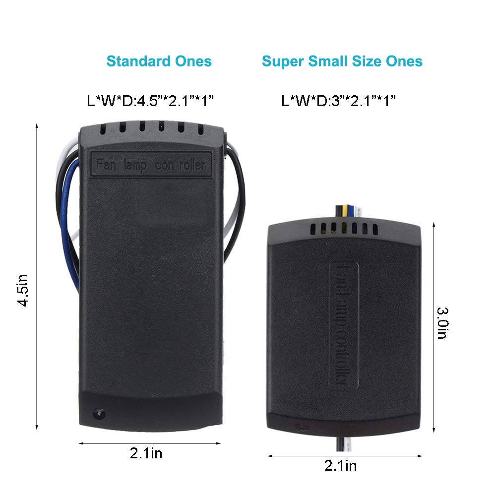 Ceiling Fan Remote Control Kit, Small Size Universal Speed, Light & Timing 3 In 1 Wireless Control, For Harbor Breeze Hunter Ham