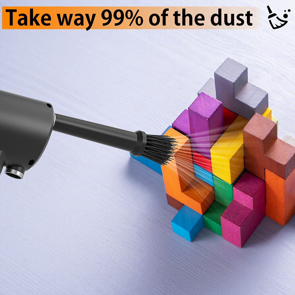 Dorobeen Compressed Air Duster, Cordless Portable Rechargeable Compressed Air, 33000 Rpm Electric Air Duster For Computer Keyboa