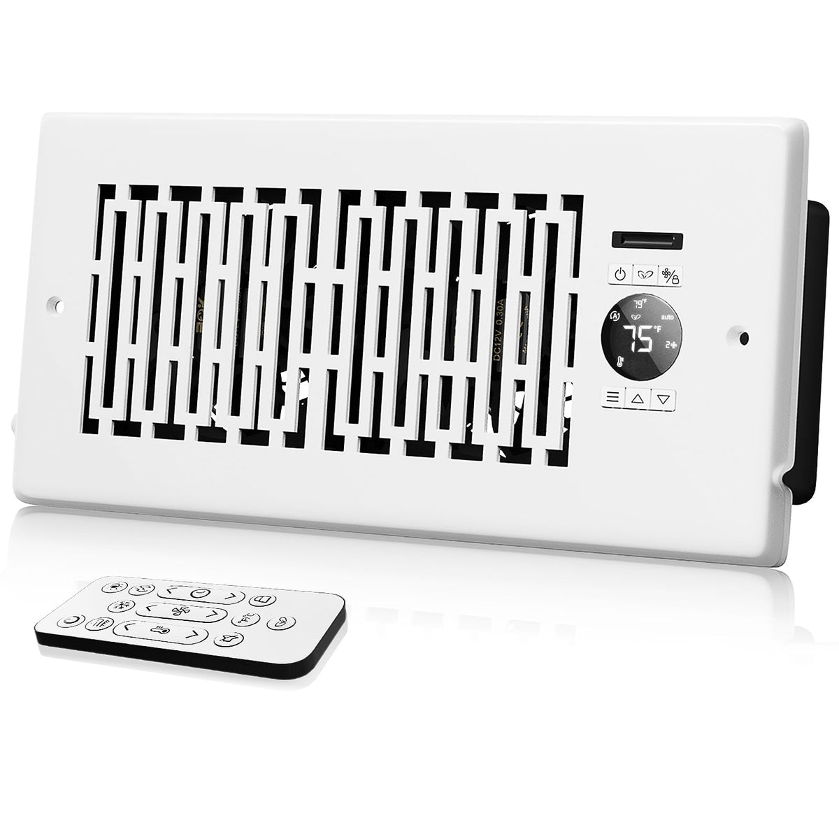 Motctqvd Register Vent Booster Fan For 4    X 10    Register Holes, Register Booster Fan With Remote Control & Thermostat Contro