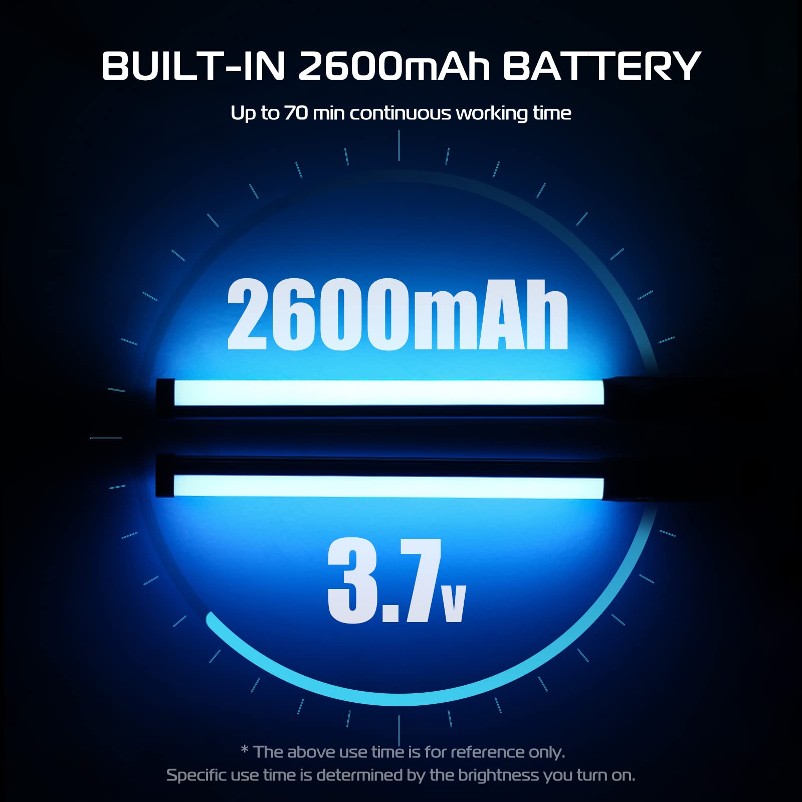 Ulanzi Vl119 Handheld Light Wand, 360 Rgb Led Video Light Stick For Photography, 2600Mah Rechargeable Tube Light For Video Shoot