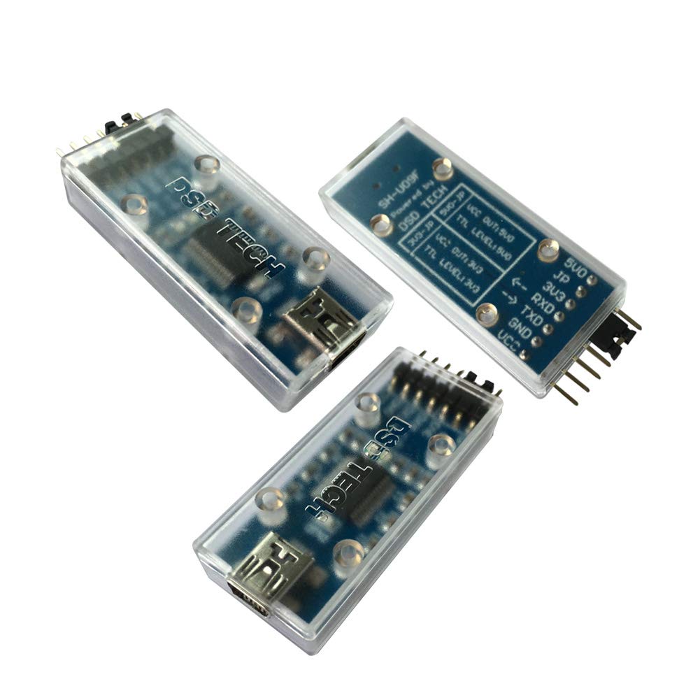 Dsd Tech Sh-U09F Usb To Ttl Adapter Support 3V3 And 5V0 Ttl Featuring Genuine Ftdi Ft232Rl Ic