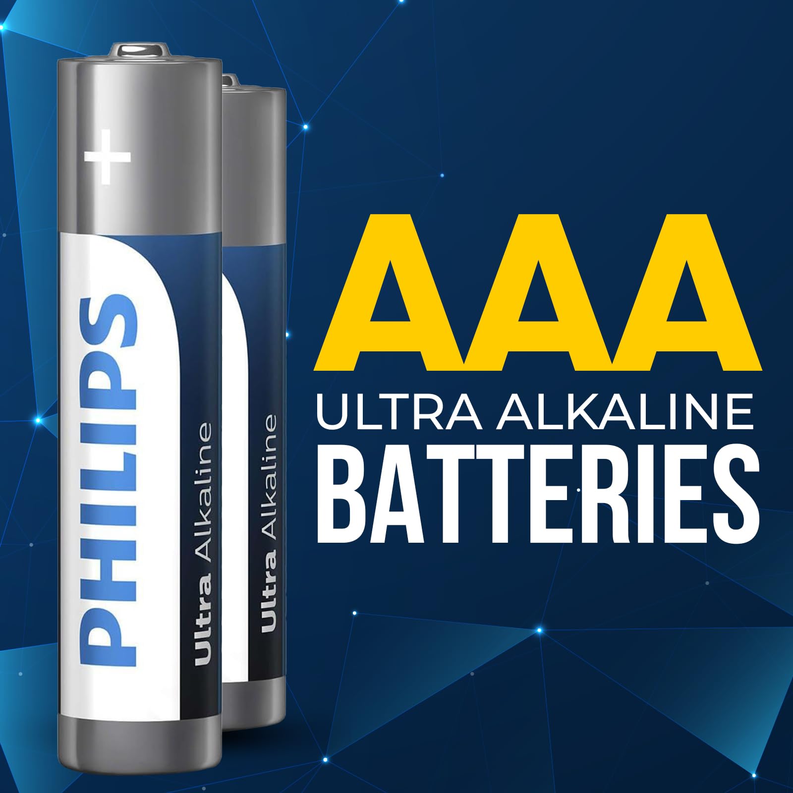 Philips Aaa Batteries, Ultra Alkaline Triple Aaa Batteries 12 Pack, 1.5V Batteries Aaa Size Pack, Ultimate Long Lasting Power Fo
