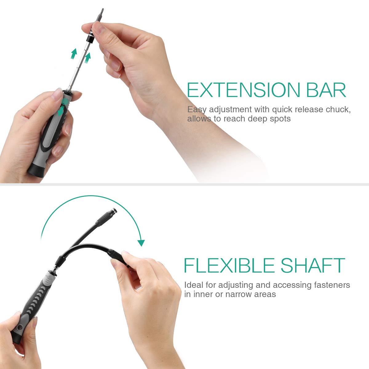 Oria Precision Screwdriver Set, 130 In 1 Screwdriver Kit With 120 Screwdriver Bits(117 Pcs 28Mm, 3 Pcs 35Mm), Repair Tool Kit Fo