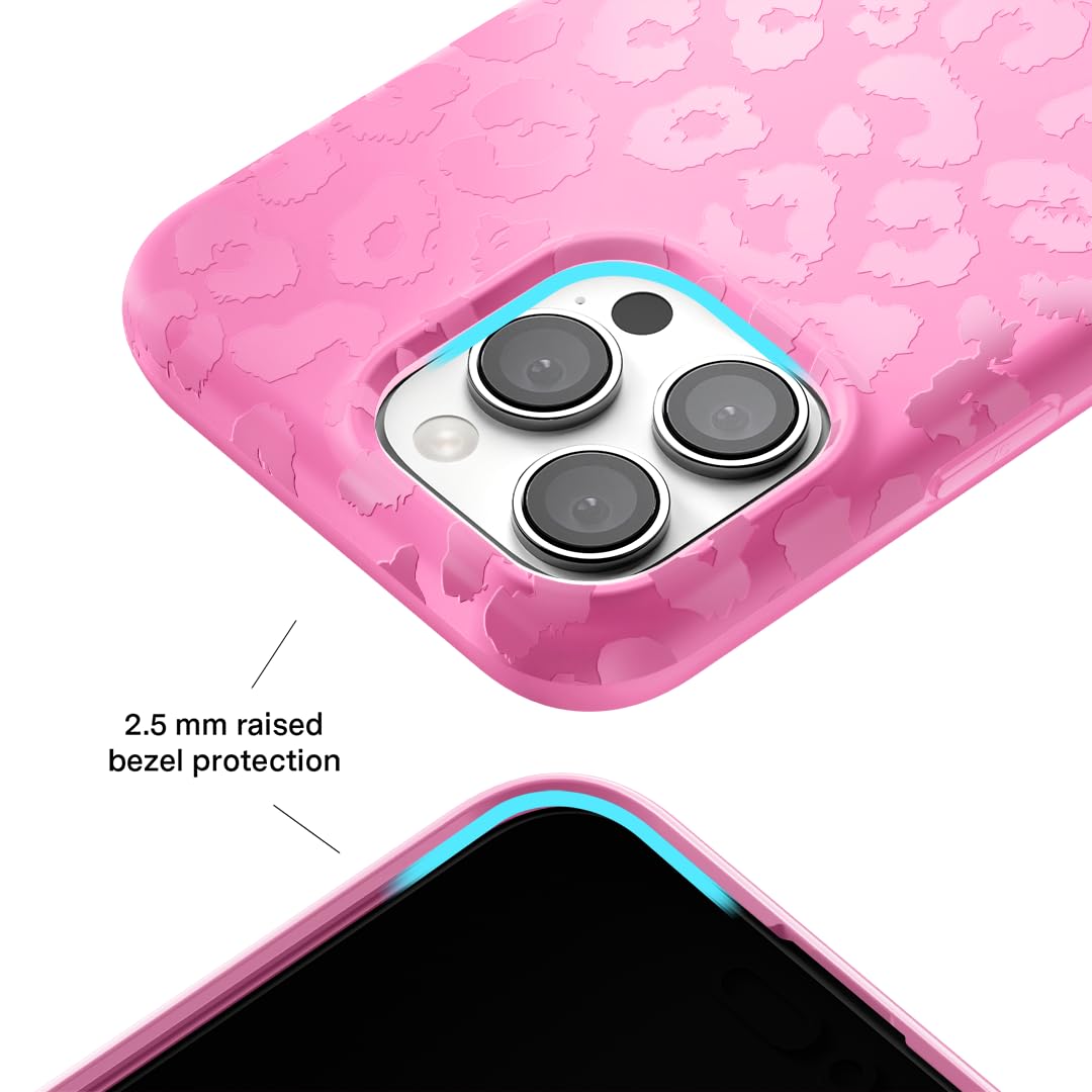 Velvet Caviar For Iphone 16 Pro Max Case Pink Leopard Cheetah Print [8Ft Drop Tested] Compatible With Magsafe (Hot Pink Leopard)
