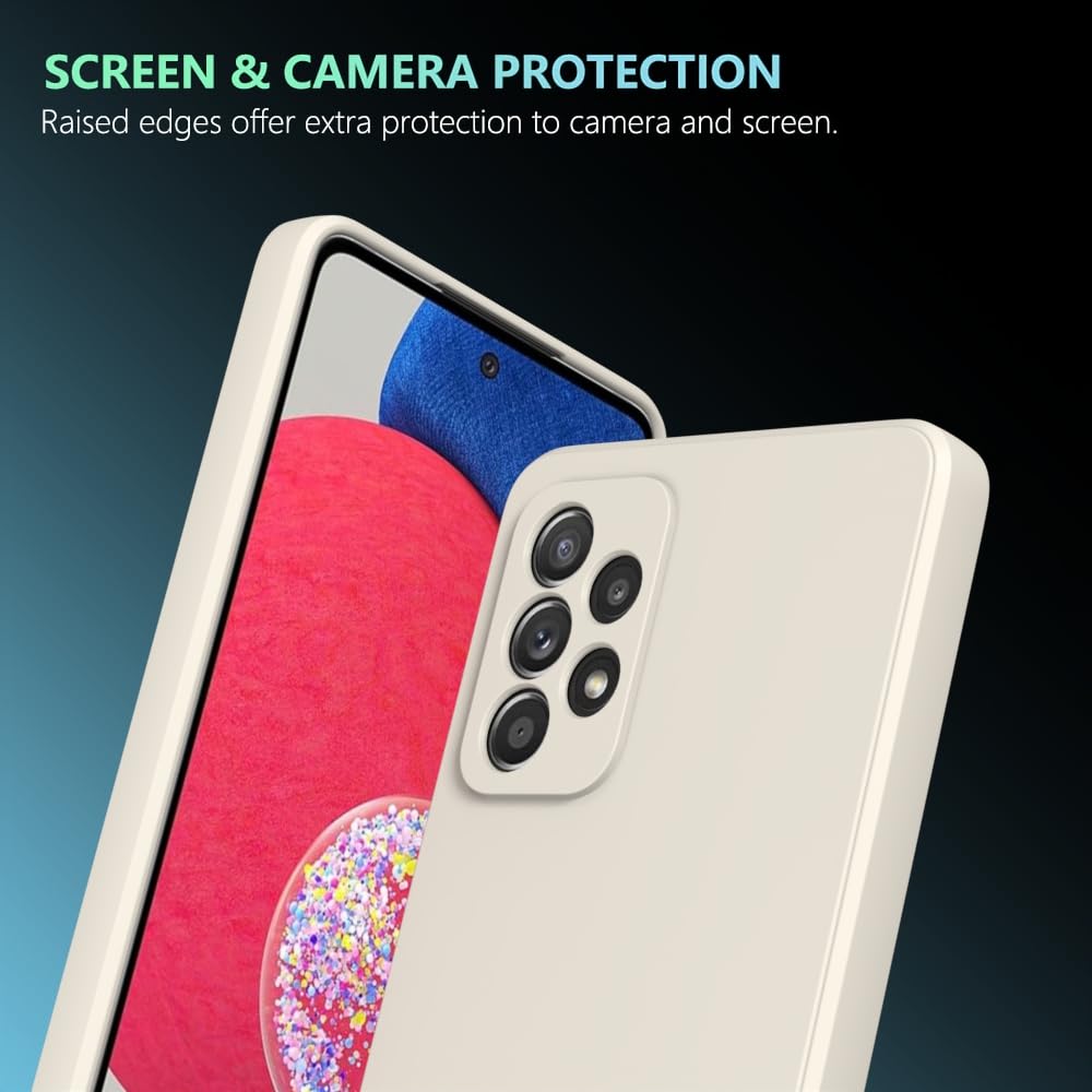 Wogroo For Samsung Galaxy A52 Case White, Scratch Resistant With Soft Touch, Slim Thin Phone Cover For Samsung Galaxy A52