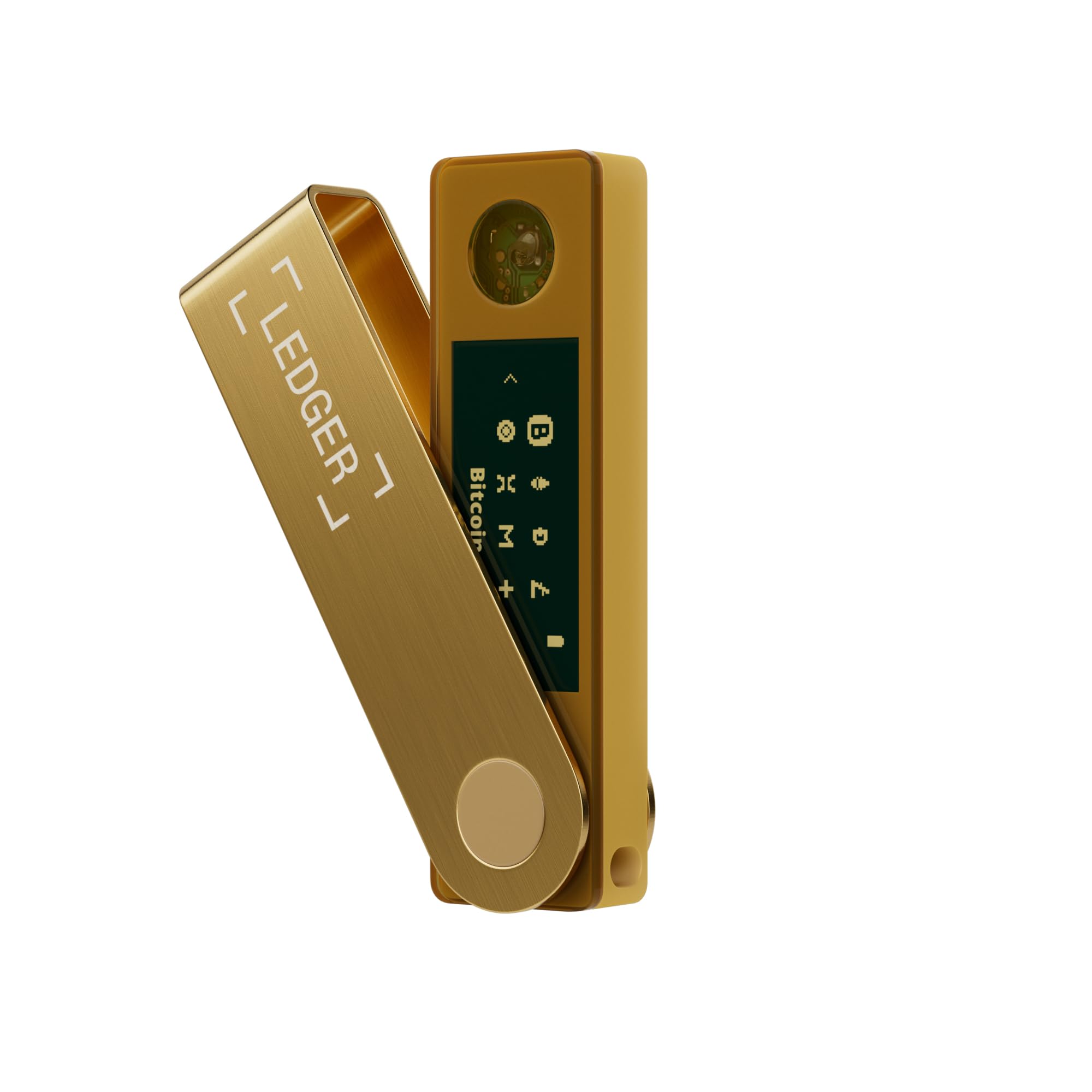 Ledger Nano X - Secure and manage your crypto & NFTs on-the-go with our Bluetooth-enabled hardware wallet (Gold)