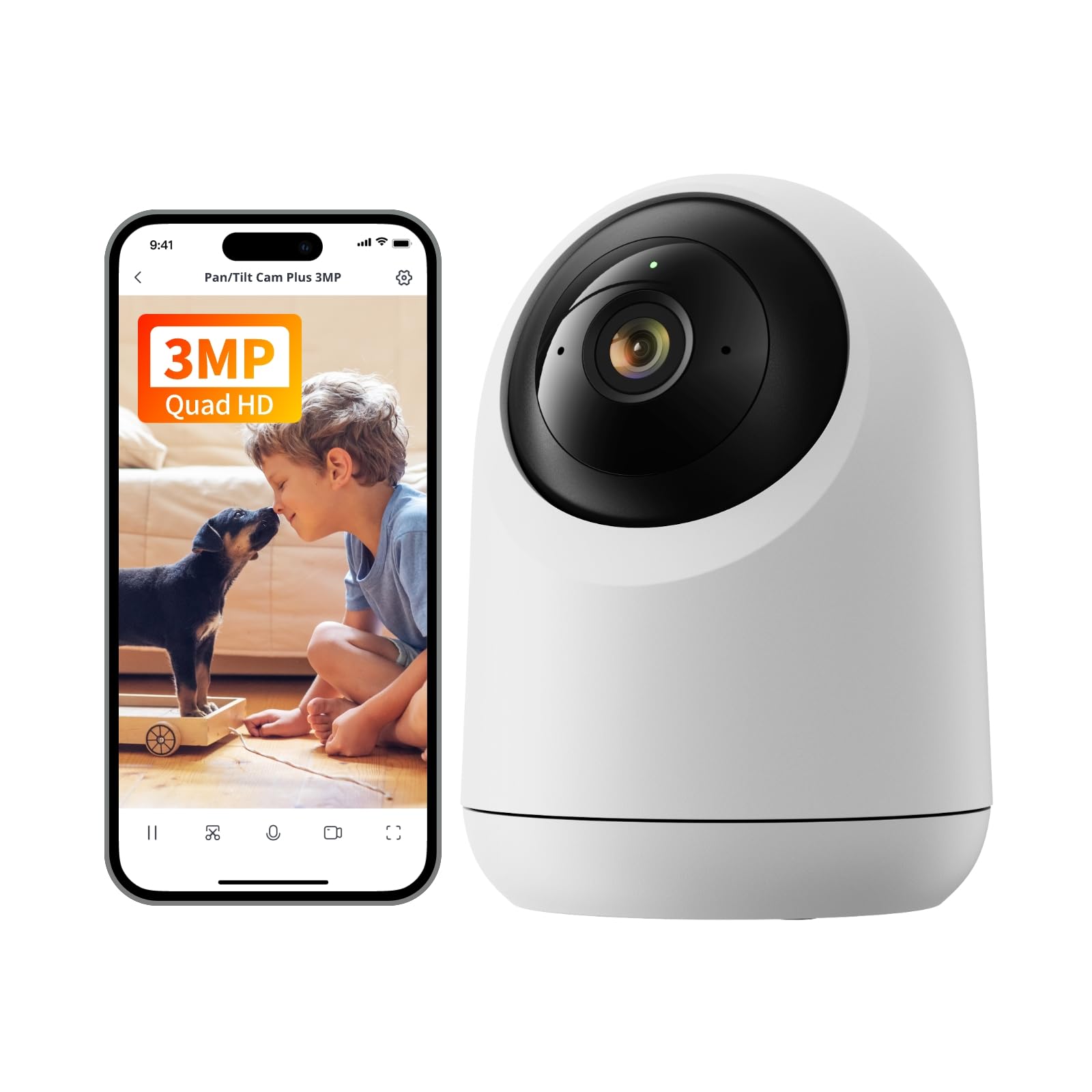 Switchbot Security Indoor Camera 2K   Pan/Tilt Cam 3Mp For Baby Pet Monitor, 2.4G Wi Fi Plug In, Night Vision, 2 Way Audio, 360
