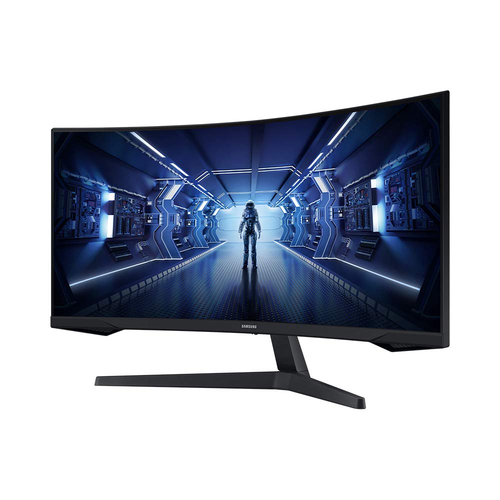 Samsung 34'' Odyssey G5 Ultra Wide Gaming Monitor With 1000R Curved Screen, 165Hz, 1Ms, Freesync Premium, Wqhd, Lc34G55Twwnxza,