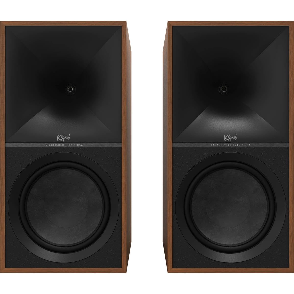 Klipsch The Nines Heritage Inspired (Pair) Powered Speakers   Walnut