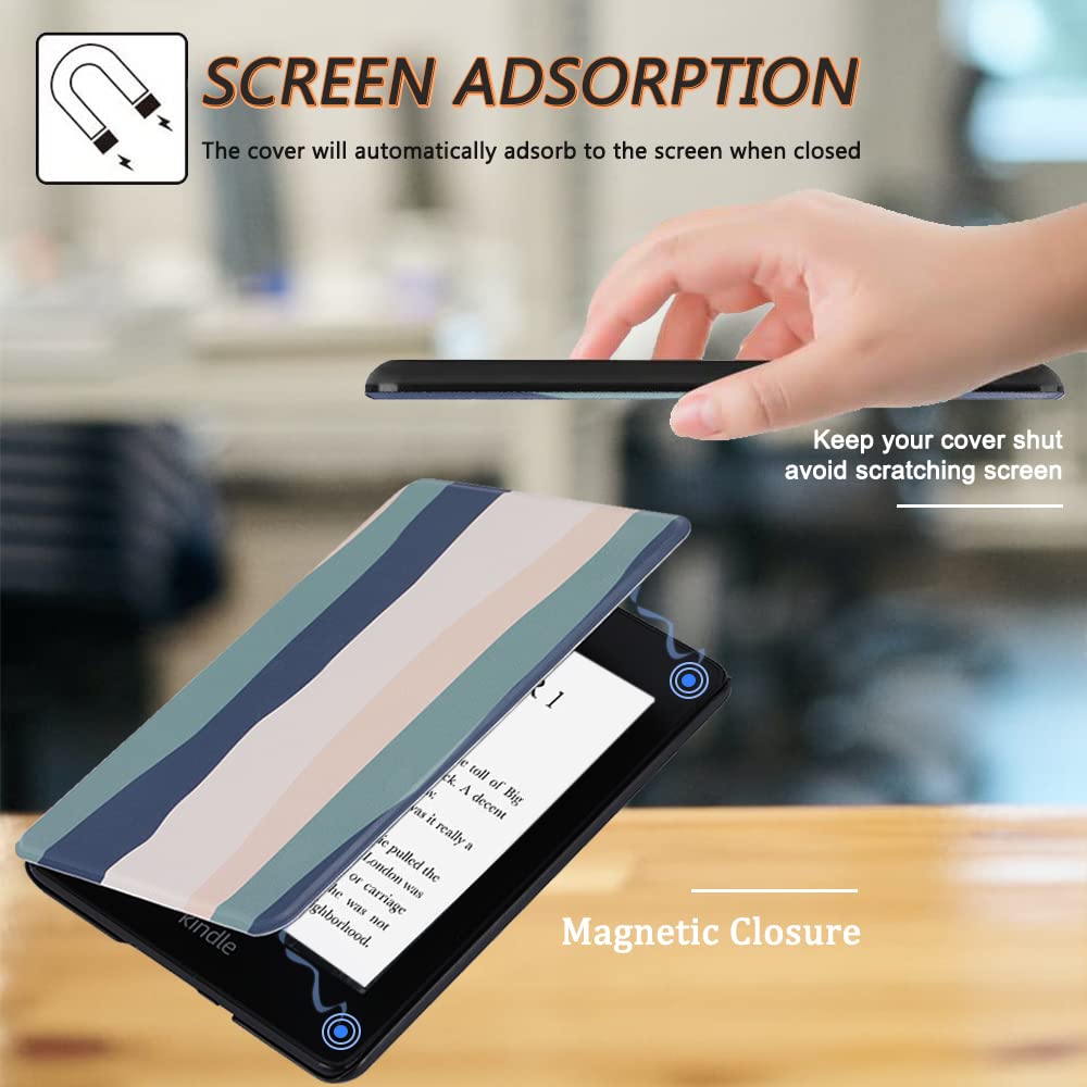 Scsvpn Case For Kindle Paperwhite 11Th Generation 6.8'' And Signature Edition 2021 Released   All New Slim Premium Durable Pu Le