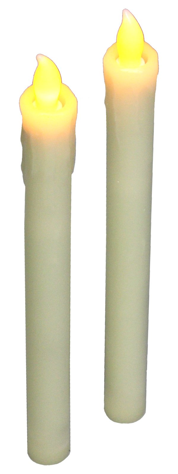 Bluedot Trading Flameless Flickering Tapered LED Candles with Realistic Dripping Wax Finish ~ Great for Halloween Christmas Wedd