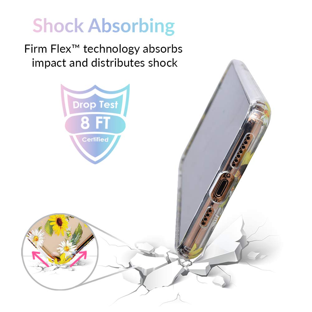 Velvet Caviar Clear Case iPhone 12 Pro Max 8ft Drop Tested Polycarbonate Sunflower Daisy Floral