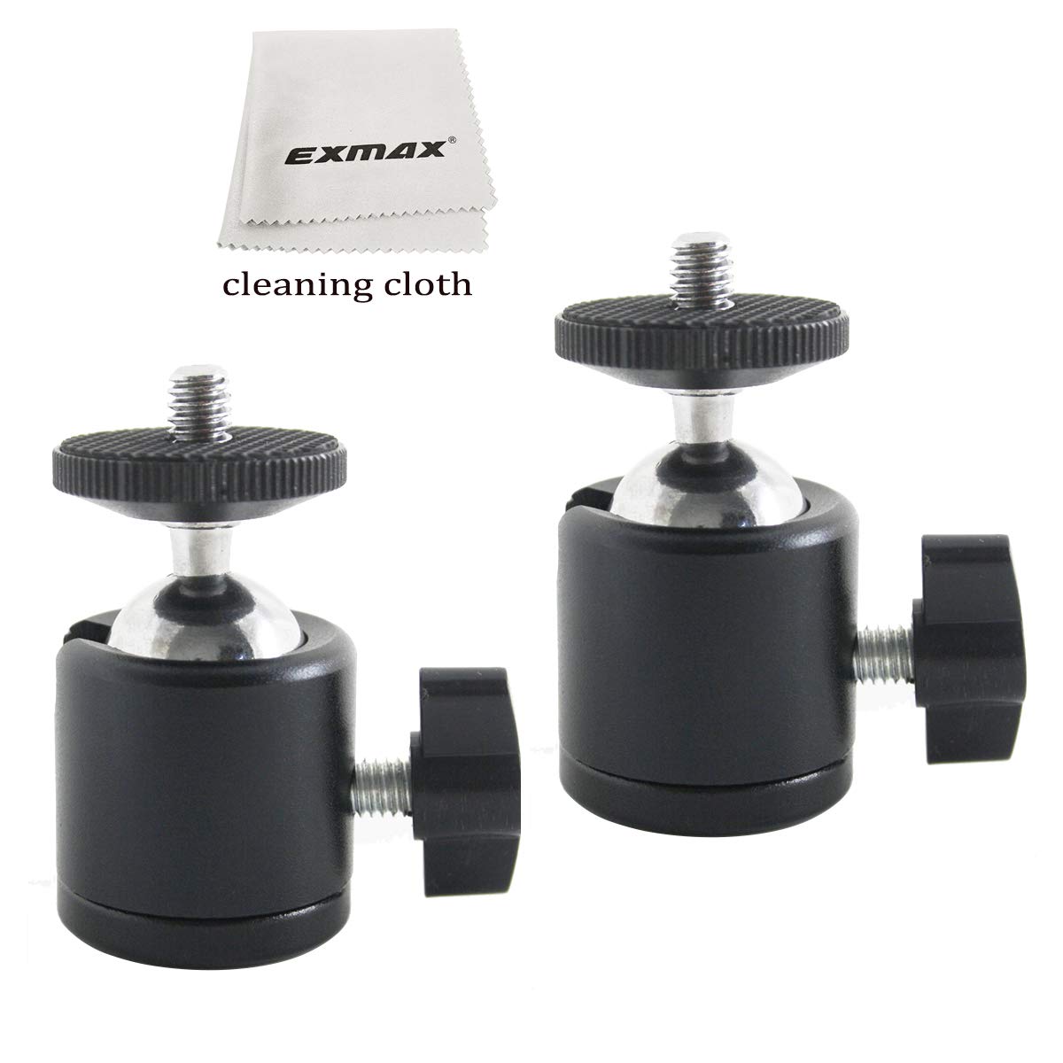 EXMAX 360 Degree Swivel Mini Tripod Ball Head with 1/4    Screw Thread Base for DSLR Camera Camcorder LED Light Tripod Monopod B