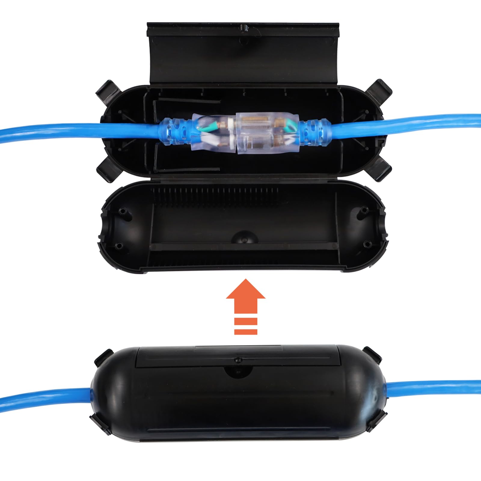 Greatide Extension Cord Safety Cover With Ip44 Waterproof Protector Seal, 3 Pack Outdoor Outlet And Plug Protector With 4 Latche