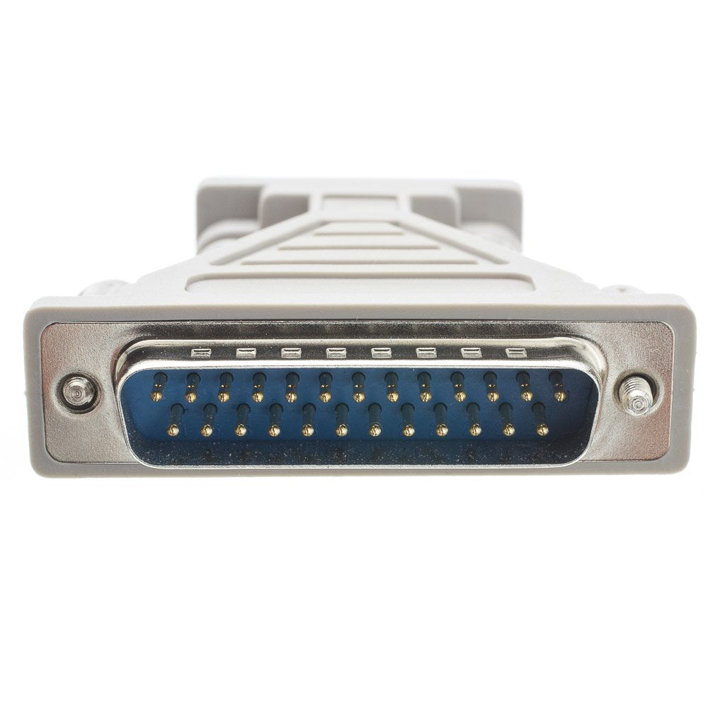 Serial/At Modem Adapter, Db9 Female To Db25 Male
