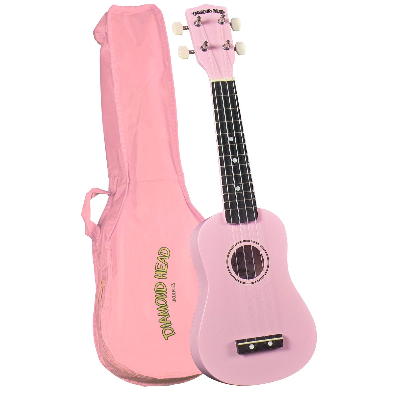 Diamond Head Du 110 Rainbow Soprano Ukulele   Pink