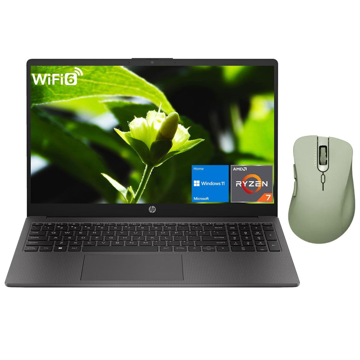 Hp 255 G10 Professional Business Laptop, Amd Ryzen 7 7730U, 15.6'' Fhd Ips Display, 16Gb Ram, 2Tb Ssd, Hdmi, Wi-Fi 6, Webcam, Wi
