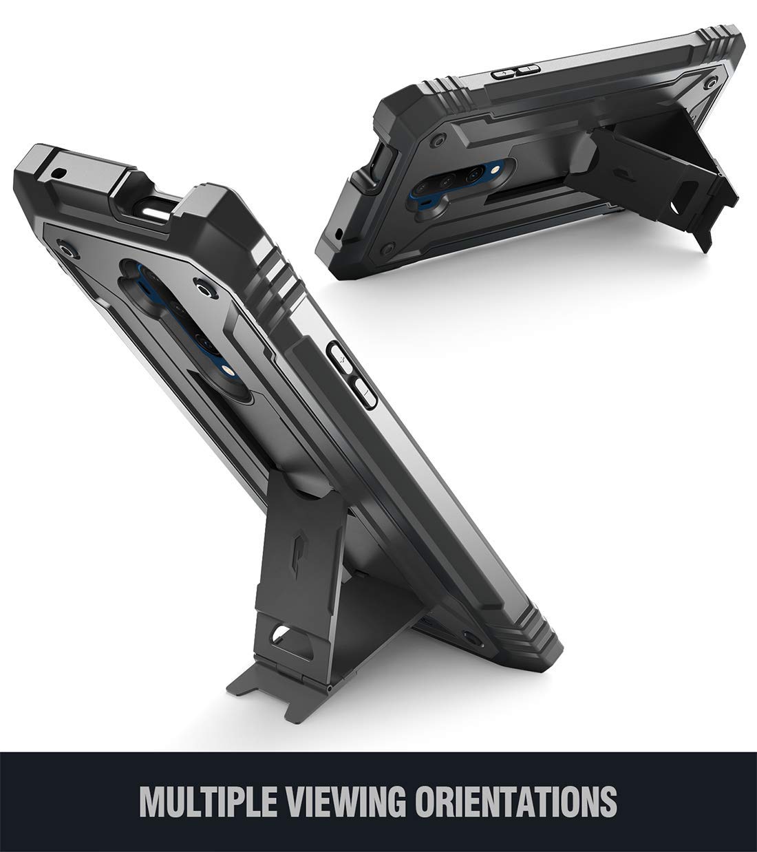 Poetic Oneplus 7 Rugged Case With Kickstand, Full Body Dual Layer Shockproof Protective Cover, Built In Screen Protector, Revolu