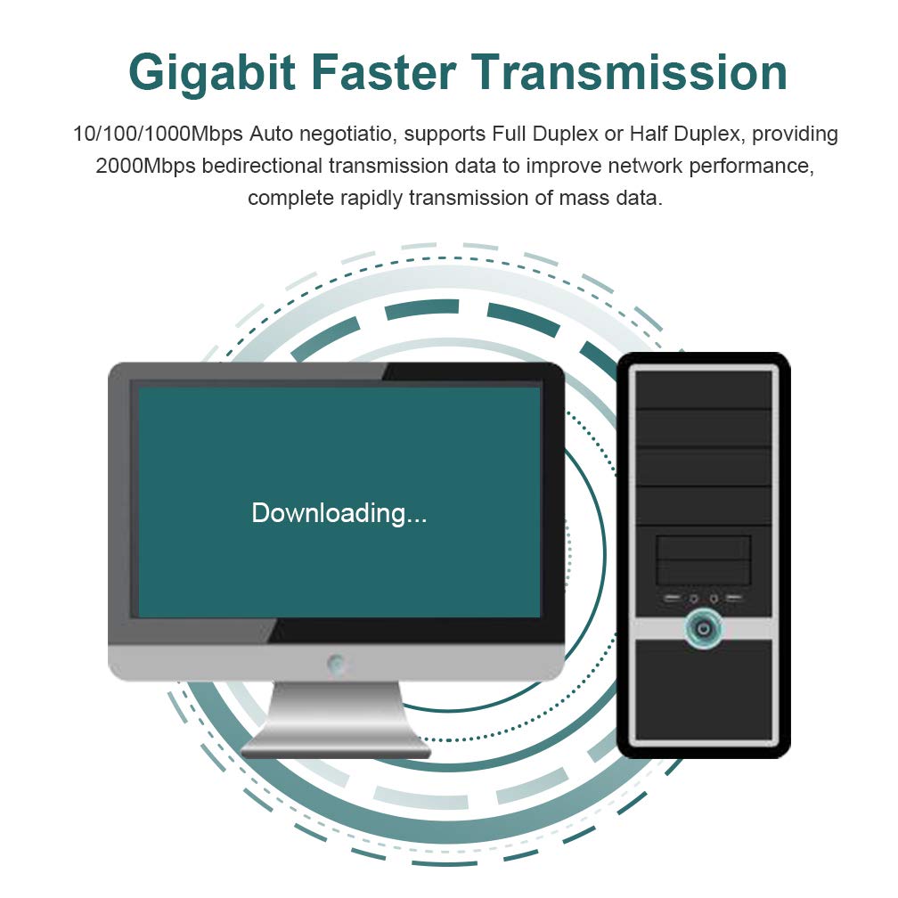 10/100/1000Mbps Network Card With Intel 82574L Chipset, 1G Nic Gigabit Pci E Server Adapter, Compatible With Intel Expi9301Ct /