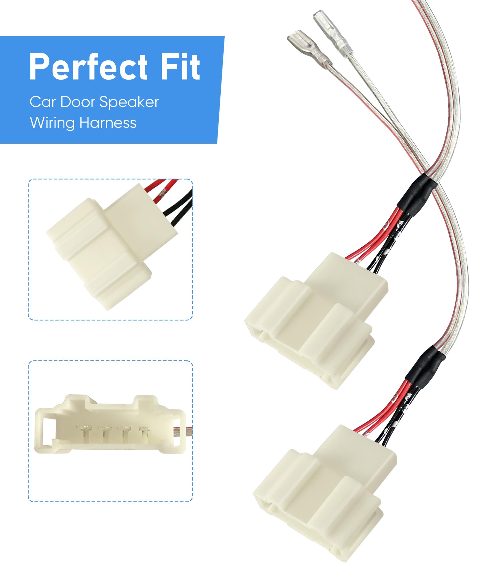 Car Front Rear Door Speaker Wiring Harness Connector Plug Replace For Volkswagen Vw 2009 2018 Ti'Guan,1999 2019 Golf,1999 2016 J