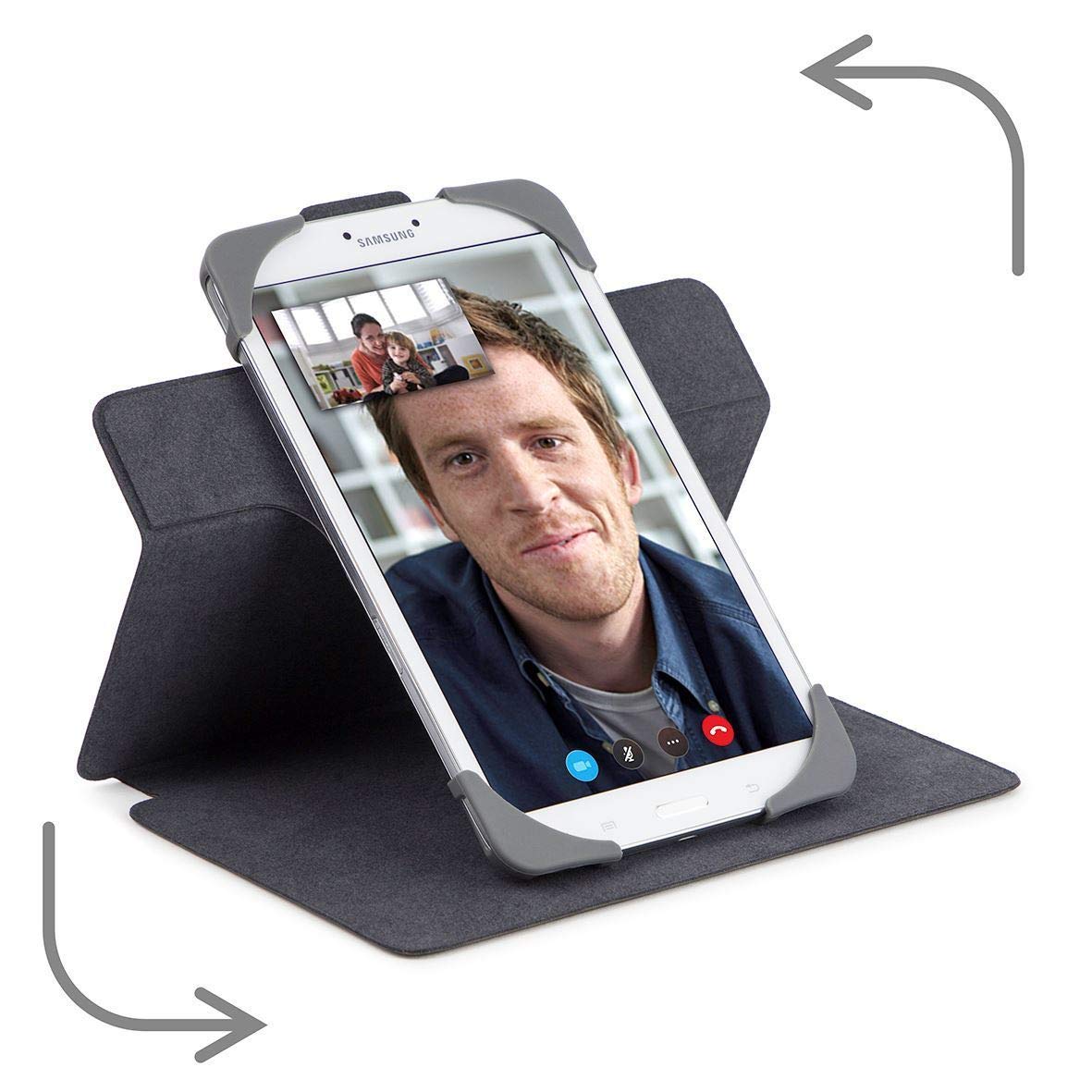 Targus Safefit Universal 7-8-Inch 360-Degree Rotating Tablet Case, Black (Thz643Gl)