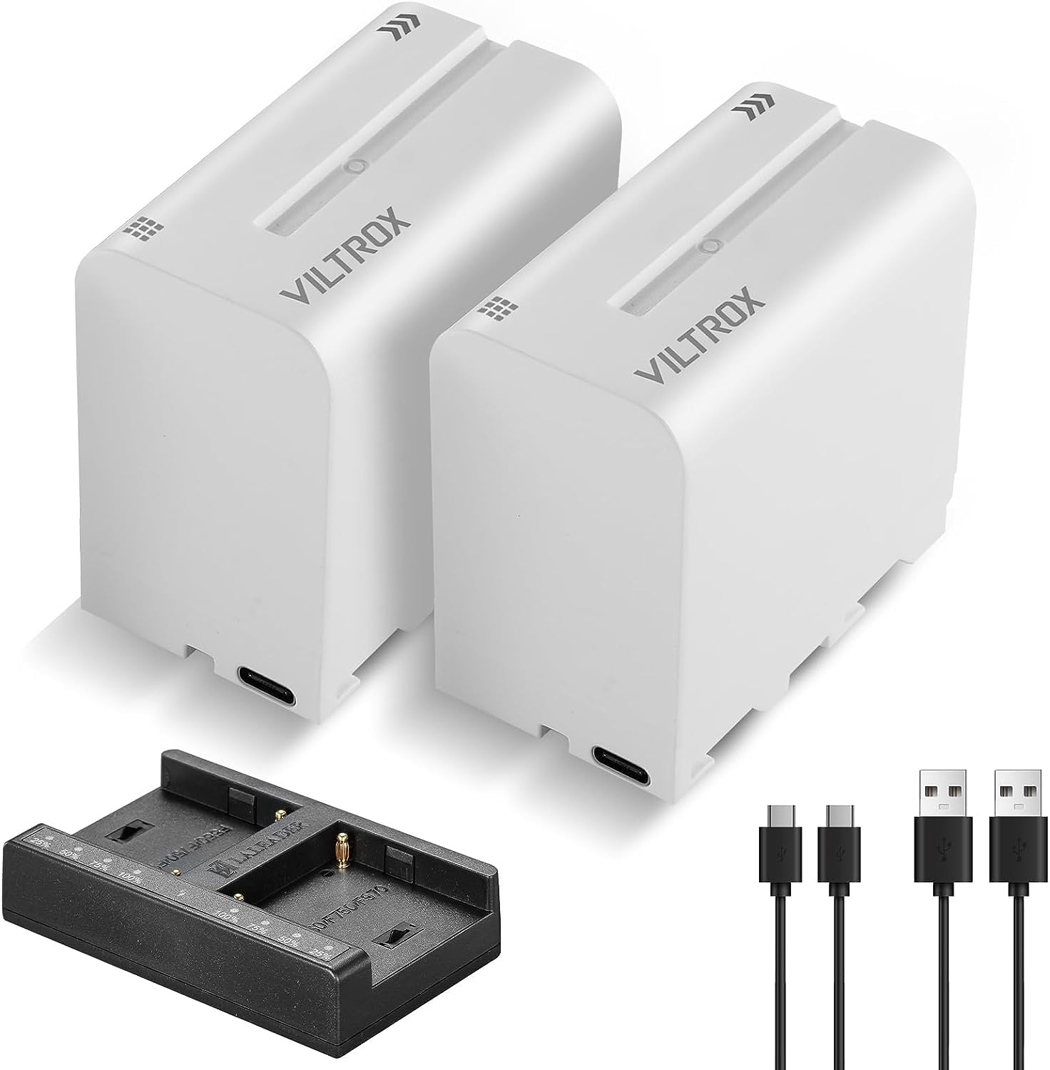Viltrox Np F970 Battery 2 Pack And Wall Charger For Sony Np F530 F550 F970 F960 F770 F750 F330 Tr516 Tr716 Tr818 Tr910 Tr917 Cam