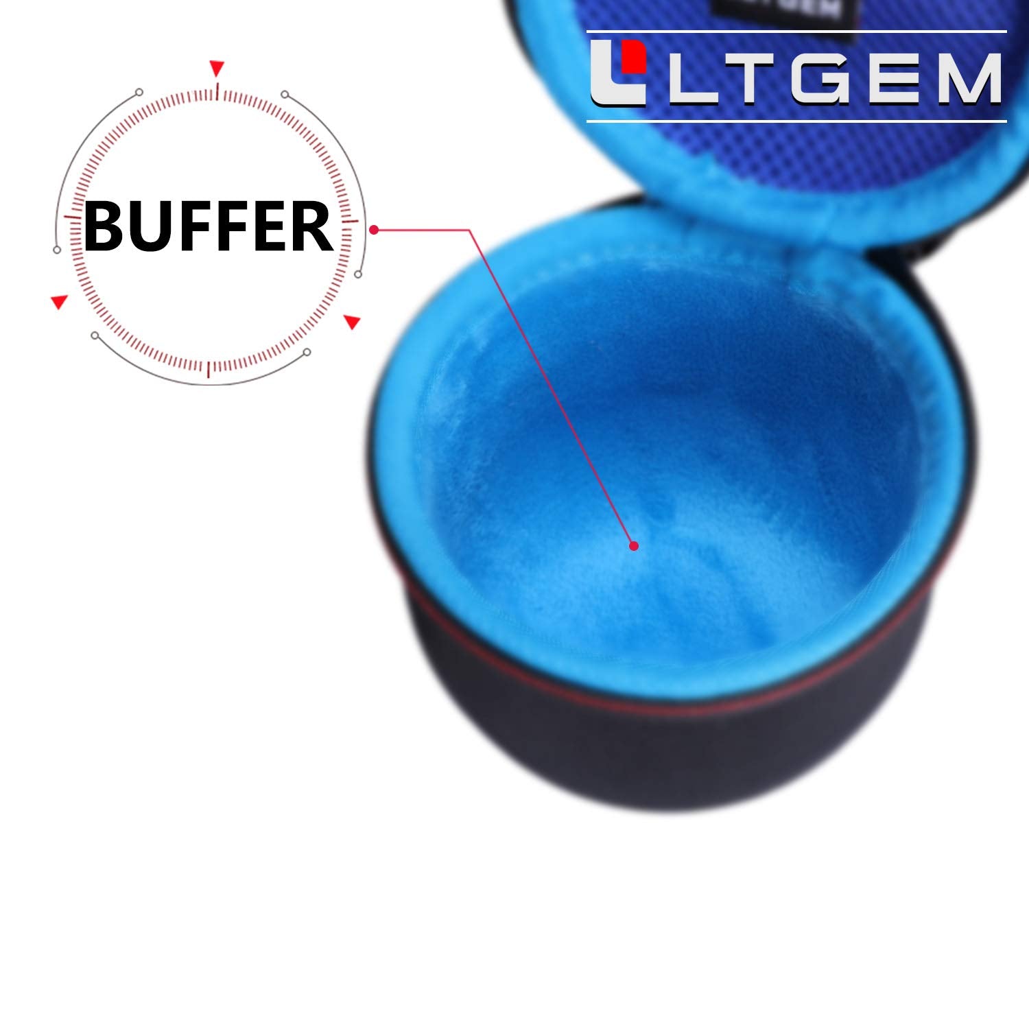 Ltgem Case Compatible With Ultimate Ears Wonderboom 4/3/2 Portable Waterproof Speaker, Black+Blue