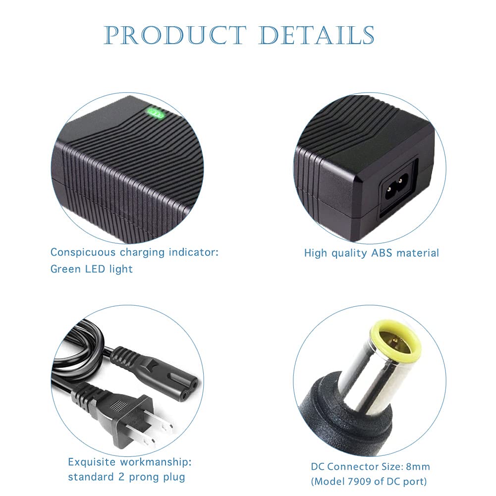 Fanlide Portable Power Station Charger, 200W Power Supply Adapter Charger For Portable Generator, Ac To Dc Charger Compatible Wi