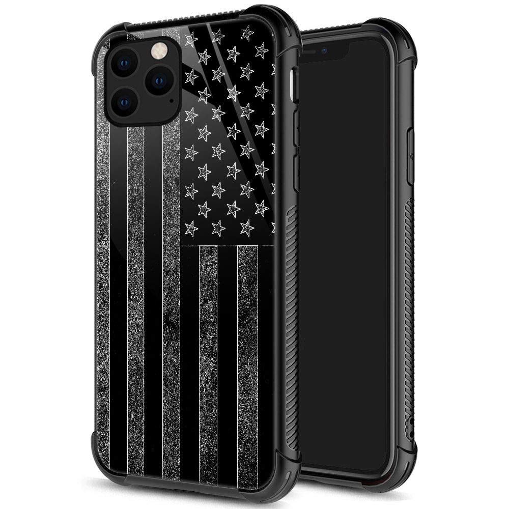 Zhegailian Case Compatible With Iphone 12 Pro Max,Gray Flag Case For Iphone 12 Pro Max For Boys Men,Pattern Design Anti Scratch